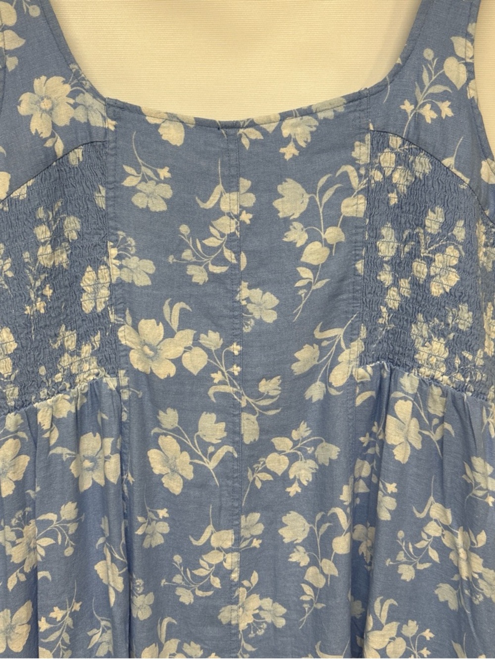 Old Navy Light Blue and White Floral Dress - Picture 5 of 5